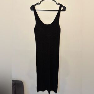 NWT Zara Knit Black Sleeveless Dress Size S